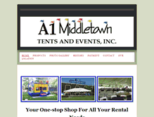 Tablet Screenshot of a1middletowntentsevents.com